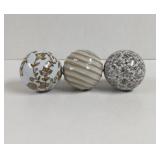 Decorative Ceramic Orbs spheres Decor