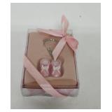 Pink baby shoes Keychain