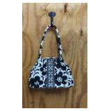 Vera Bradley Black and White Sling Back Snap