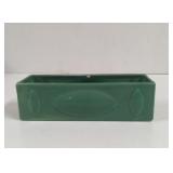 Vintage Haeger Green Rectangular Planter has Chip