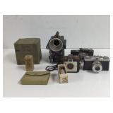 Vintage Assorted Cameras Empty Box Self Timer and