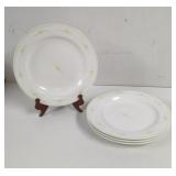 MSE Martha Stewart Luncheon Green Daisy Plates 4