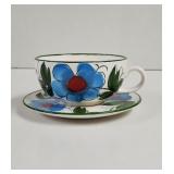 Voice  Hand Painted Large Floral Coffee mug and