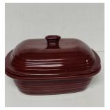 The Pampered Chef Cranberry stoneware baking dish