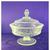 Vintage UV 365 NM Reactive Glass Grape and Cherry