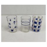 Vintage Swanky Swigs decorative juice glasses