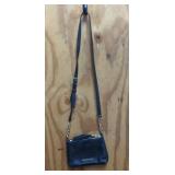 Michael Kors Pebbled Black Leather Crossbody