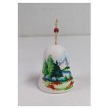 1991 Hand Painted Ceramic Bell Ornament