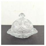 Vintage L.E. Smith Glass Sunburst Domed