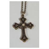 1975 Sarah Coventry 'Piece' Cross Necklace