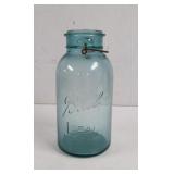 Vintage Ball Ideal Blue Glass Jar