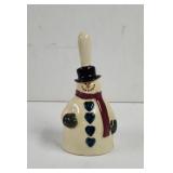 Snowman Bell ceramic
