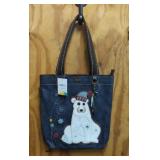 Chala Polar Bear Everyday Zip Tote New with Tag