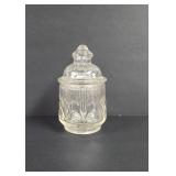 Vintage Glass Sugar Bowl marked Measuring Device