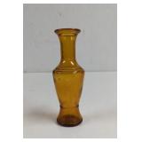 Vintage Amber Glass Bud Vase