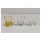 Vintage Federal Glass Miniature Glass Mug's