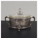 Vintage  Pyrex Glass Cassarole Dish with Lid with