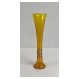 2007 Signed Kegan Blown Amber Glass Vase