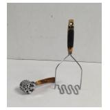 Vintage Kitchen Utensils one Wood Handle and one