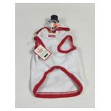 Holiday Time Snowman Dog Hoodie Size Medium With