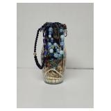 Beaded Necklaces Costume Jewelry in Vase