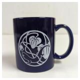 Decorative Lizard and Vine Cobalt blue Coffee Mug
