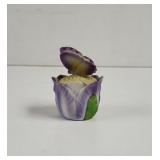 Lefton Butterfly Trinket box porcelain