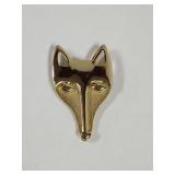 Gold tone Fox Brouch