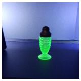 Vintage Hazel Atlas Uranium Beehive salt shaker