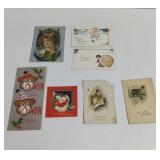 Vintage New years and Christmas Cards and Post