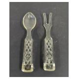 Vintage Anchor Hocking Wexford Glass Salad Fork