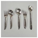 Vintage Baby Spoons forks silver plate