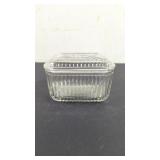 Vintage Federal Glass Embossed Vegetable Pattern