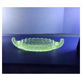 1930's Fostoria American Relish Dish UV WITH