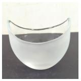 Frosted And Clear Glass Bowl