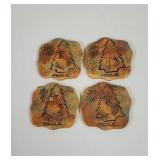 Indigenous inspired  Clay Pottery petroglyphs And