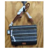 New Fossil Passport Chambray Crossbody purse