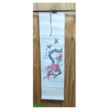 Chinese Scroll hand Painted and Signed Wall Art