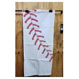 Baseball Curtain Panels 4 total 43 x 20