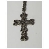 Vintage L RAZZA cross  Statement necklace