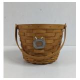 2004 Longaberger Swing Handle Round Fruit Basket