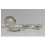 Vintage TT Triangle Cups and Saucers