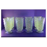 Vintage Indiana Glass Riviera Blue UV 365 NM