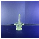 Vintage Duncan Miller glass basket UV WITH 365NM