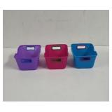 Desktop storage bins