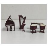 Vintage Doll House Musical Instruments