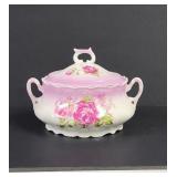 Vintage Rose Biscut jar