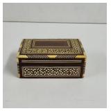 Egyptian Marquetry Wood inlay box