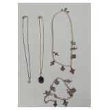 Lia Sophia Angel necklace,  floral necklace and