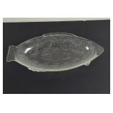 Vintage Glasbake Clear Glass Fish Serving Dish